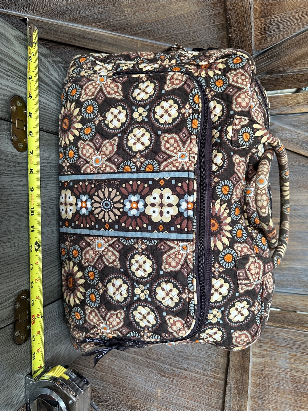 Vera Bradley Canyon Travel Tote Duffel Bag Cosmetic Case Wallet Lot Bundle of 4 - Picture 12 of 16